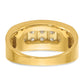 IBGoodman Men's Polished 4-Row 1 Carat AA Quality Diamond Ring - WBC