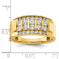 IBGoodman Men's Polished 4-Row 1 Carat AA Quality Diamond Ring - WBC