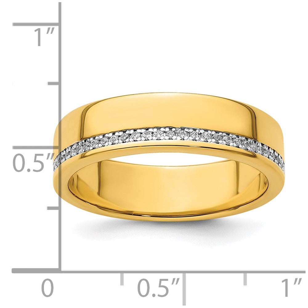 IBGoodman Polished 1/5 Carat AA Quality Diamond Row Ring - WBC