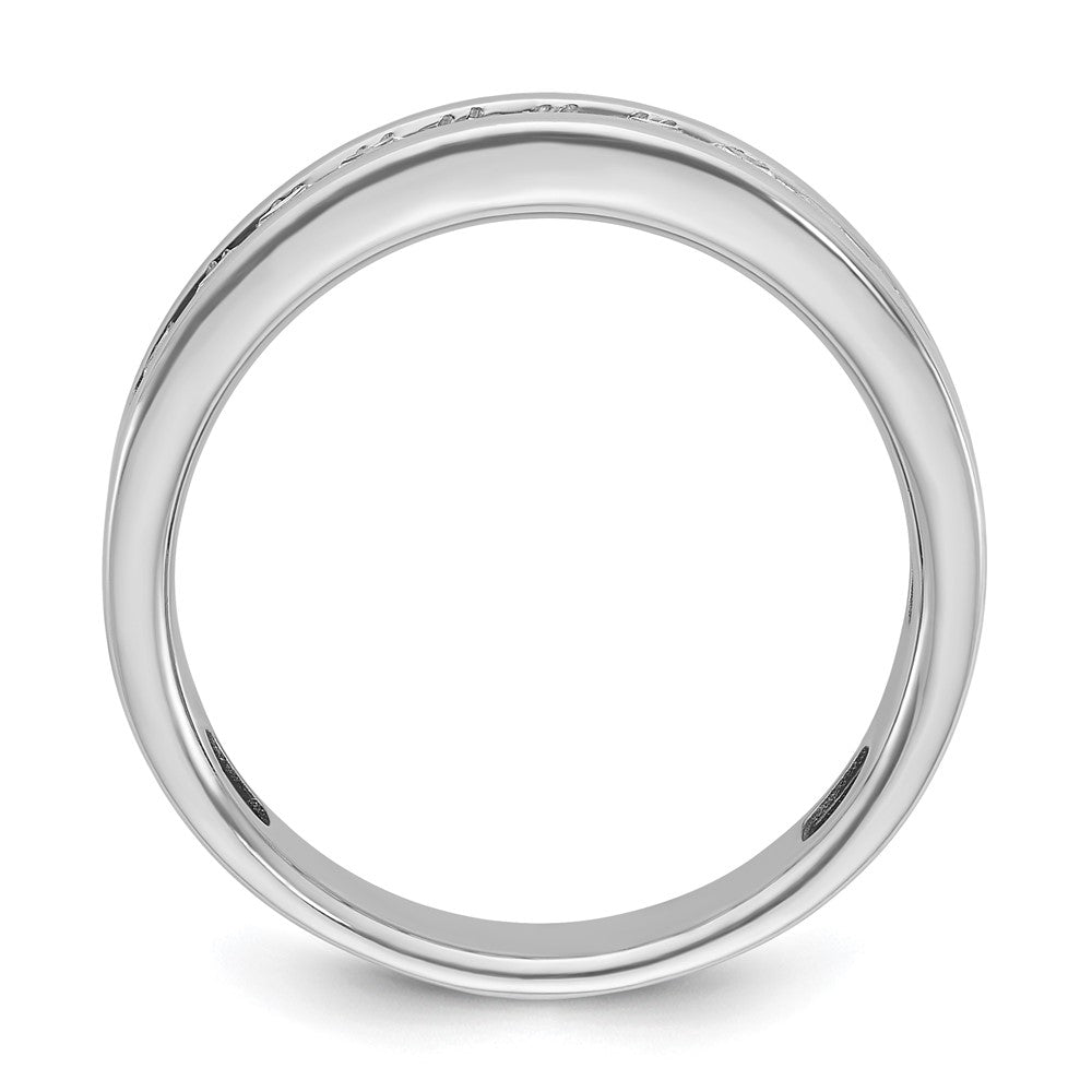 IBGoodman Men's Polished Square 11-Stone 1 Carat AA Quality Diamond Ring - WBC