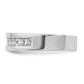 IBGoodman Men's Polished Square 11-Stone 1 Carat AA Quality Diamond Ring - WBC