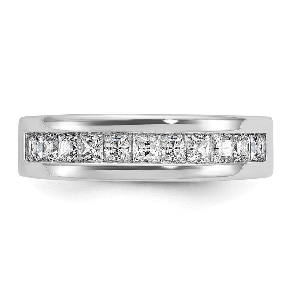 IBGoodman Men's Polished Square 11-Stone 1 Carat AA Quality Diamond Ring - WBC