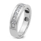 IBGoodman Men's Polished Square 11-Stone 1 Carat AA Quality Diamond Ring - WBC
