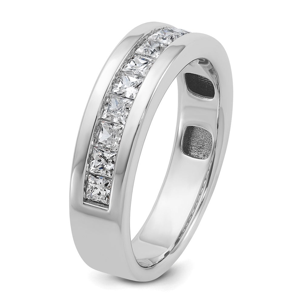 IBGoodman Men's Polished Square 11-Stone 1 Carat AA Quality Diamond Ring - WBC