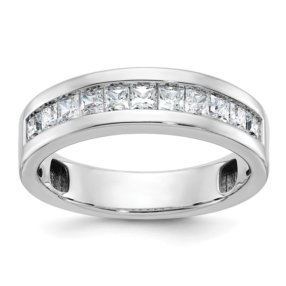 IBGoodman Men's Polished Square 11-Stone 1 Carat AA Quality Diamond Ring - WBC