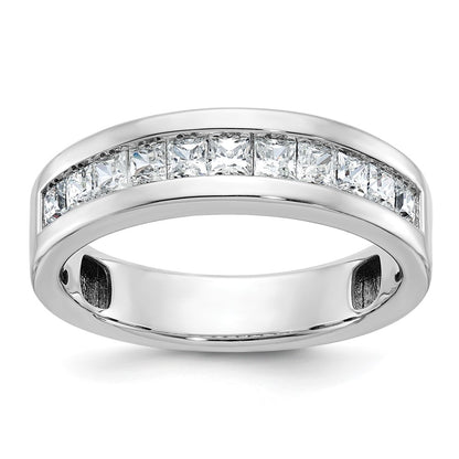 IBGoodman Men's Polished Square 11-Stone 1 Carat AA Quality Diamond Ring - WBC