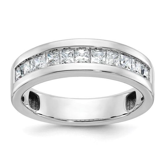 IBGoodman Men's Polished Square 11-Stone 1 Carat AA Quality Diamond Ring - WBC
