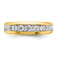 IBGoodman with Rhodium Men's Polished 1/2 Carat AA Quality Diamond Ring - WBC