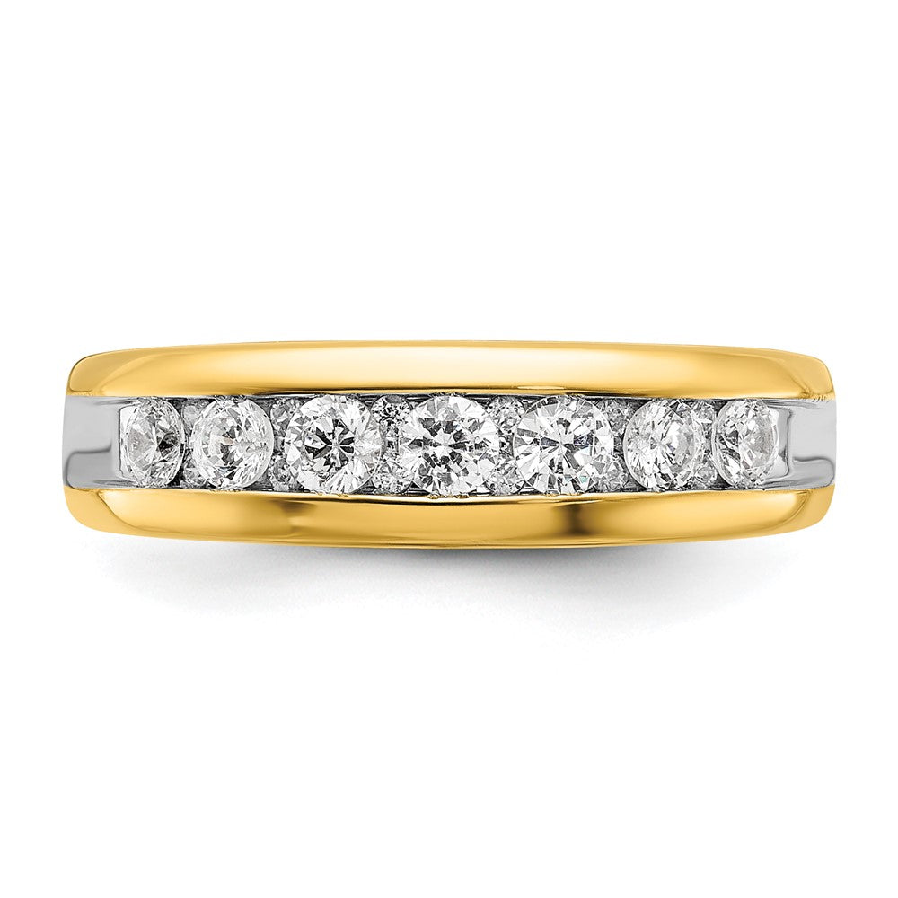 IBGoodman with Rhodium Men's Polished 1/2 Carat AA Quality Diamond Ring - WBC