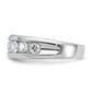IBGoodman Men's Polished 1 Carat AA Quality Diamond Ring - WBC