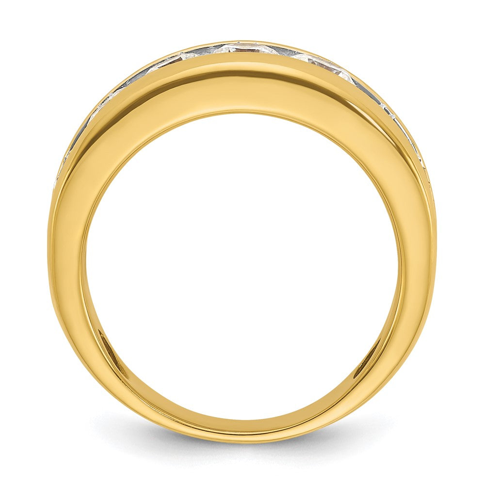 IB Goodman with Rhodium Mens Polished 1.5 Carat AA Diamond Ring - WBC
