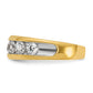 IB Goodman with Rhodium Mens Polished 1.5 Carat AA Diamond Ring - WBC