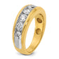 IB Goodman with Rhodium Mens Polished 1.5 Carat AA Diamond Ring - WBC