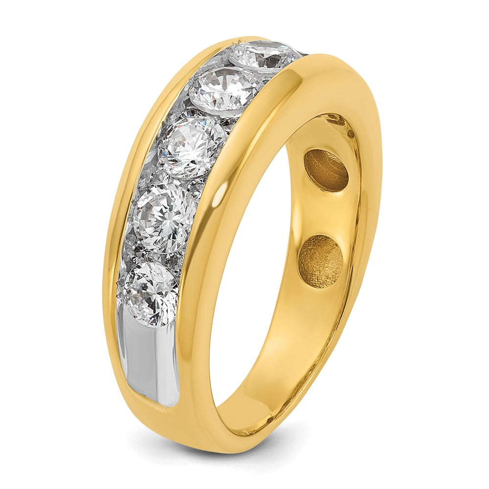 IB Goodman with Rhodium Mens Polished 1.5 Carat AA Diamond Ring - WBC