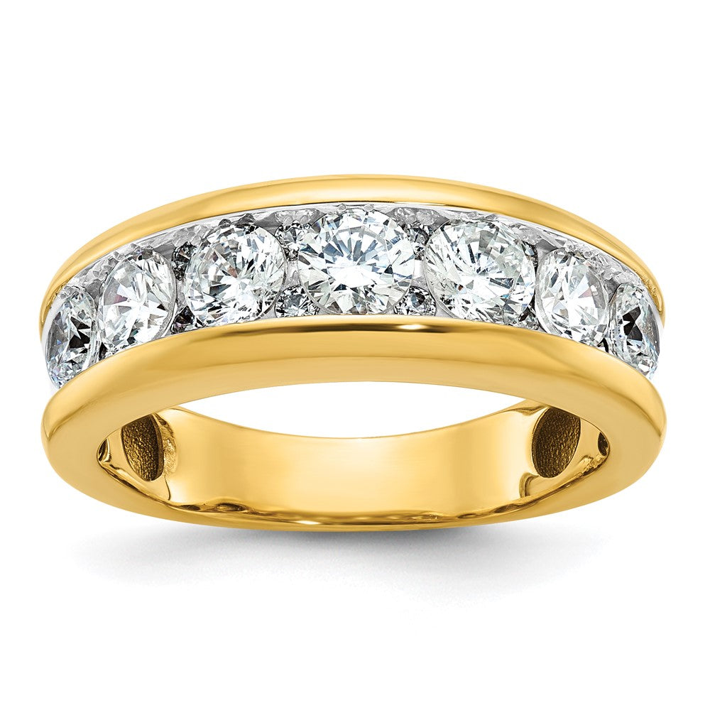 IB Goodman with Rhodium Mens Polished 1.5 Carat AA Diamond Ring - WBC