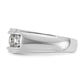 IB Goodman Mens Polished and Grooved 5-Stone 1.5 Carat AA Diamond Ring - WBC