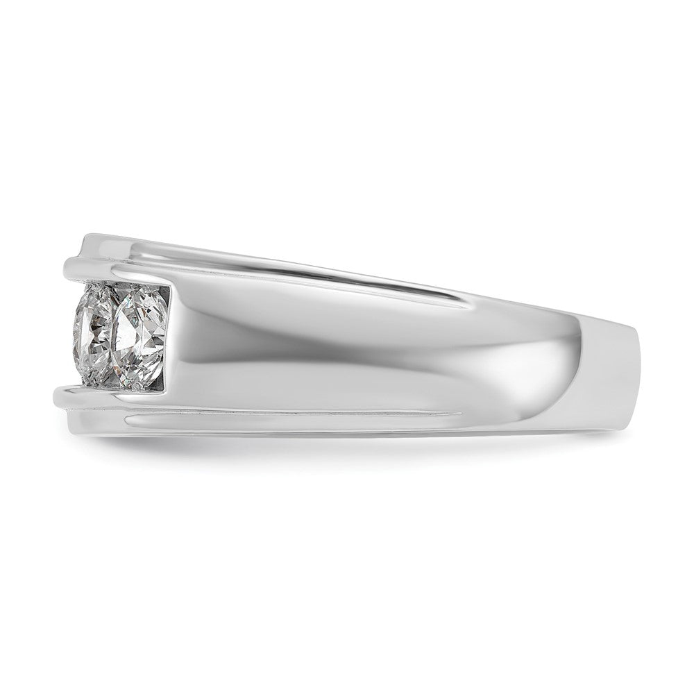 IB Goodman Mens Polished and Grooved 5-Stone 1.5 Carat AA Diamond Ring - WBC