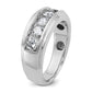 IB Goodman Mens Polished and Grooved 5-Stone 1.5 Carat AA Diamond Ring - WBC