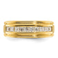 IBGoodman Men's Polished and Satin Square 10-Stone 1/2 Carat AA Quality Diamond Ring - WBC