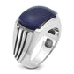 IB Goodman with Black Rhodium Mens Lapis and Diamond Complete Ring - WBC