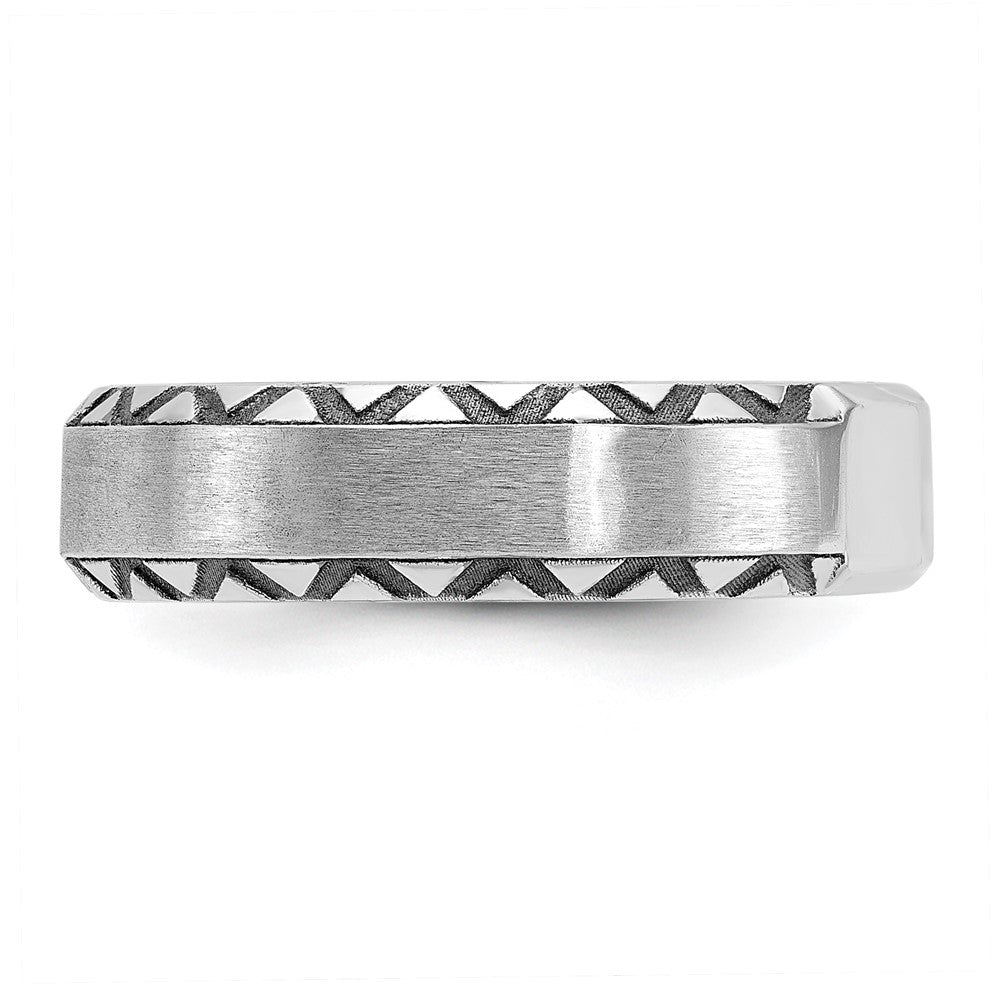 IB Goodman with Black Rhodium Mens Satin Diamond Complete Ring - WBC