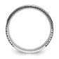 IBGoodman with Black Rhodium Men's Polished Satin and Grooved 1/5 Carat AA Quality Diamond Ring - WBC