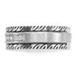 IBGoodman with Black Rhodium Men's Polished Satin and Grooved 1/5 Carat AA Quality Diamond Ring - WBC