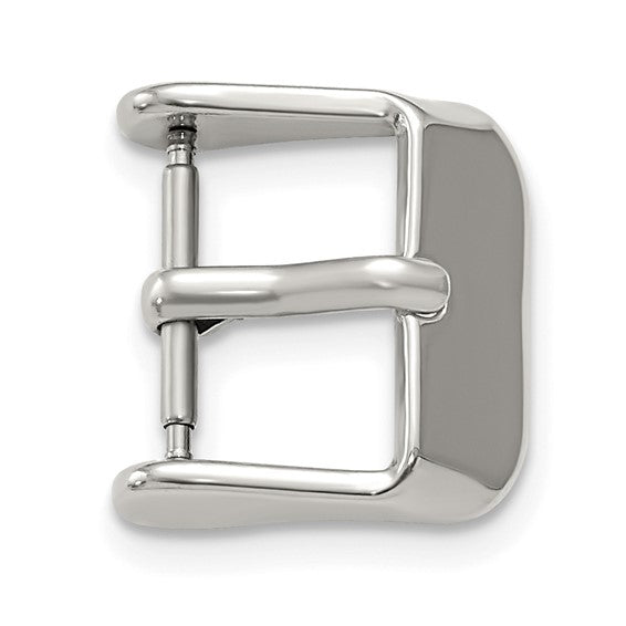 14mm Silver-tone Stainless Steel Buckle