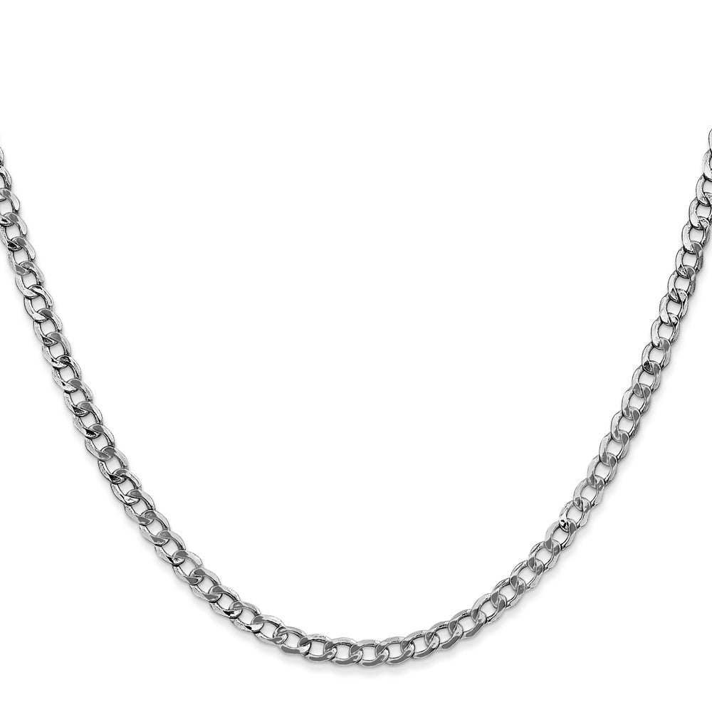 Semi-Solid Curb with Lobster Clasp Chain - WBC