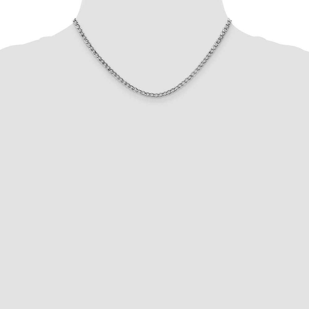 Semi-Solid Curb with Lobster Clasp Chain - WBC
