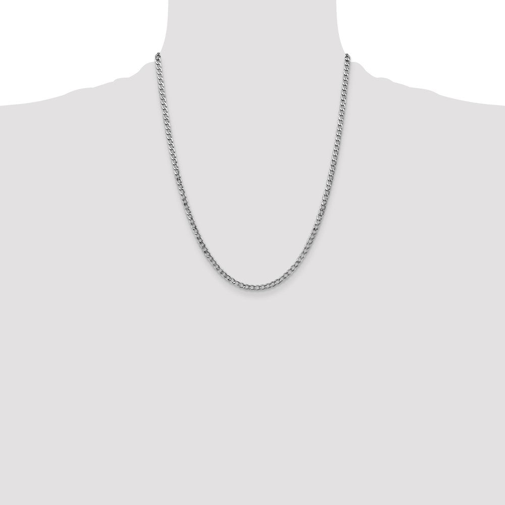 Semi-Solid Curb with Lobster Clasp Chain - WBC