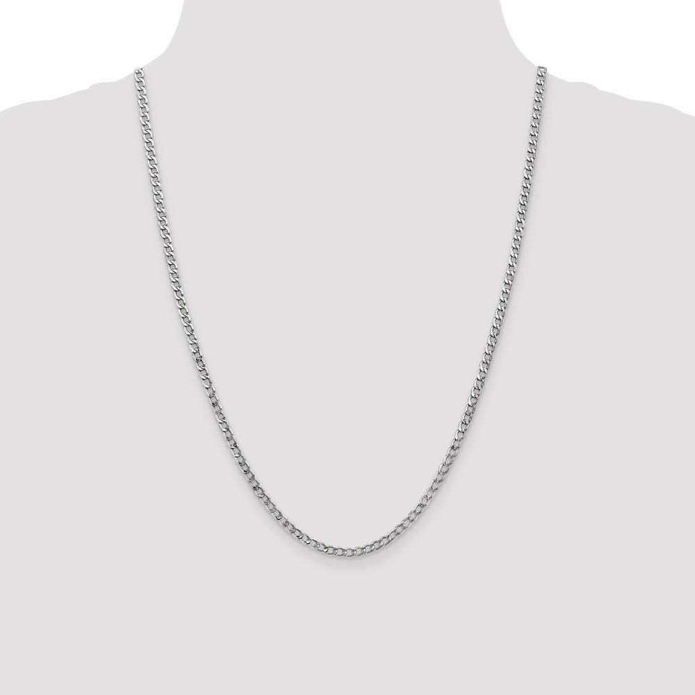 Semi-Solid Curb with Lobster Clasp Chain - WBC