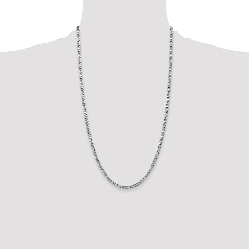 Semi-Solid Curb with Lobster Clasp Chain - WBC