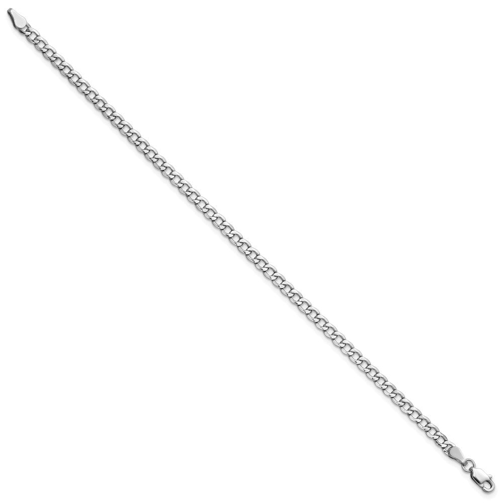 Semi-Solid Curb with Lobster Clasp Bracelet - WBC