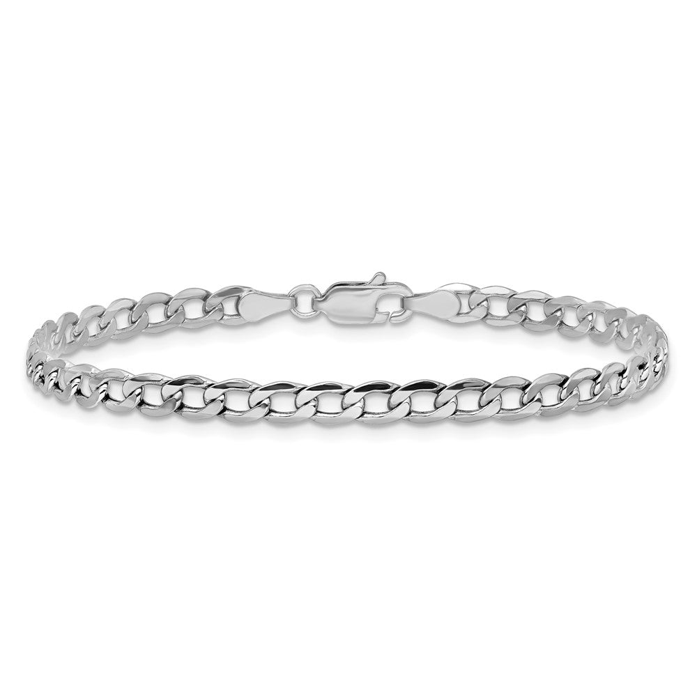 Semi-Solid Curb with Lobster Clasp Bracelet - WBC