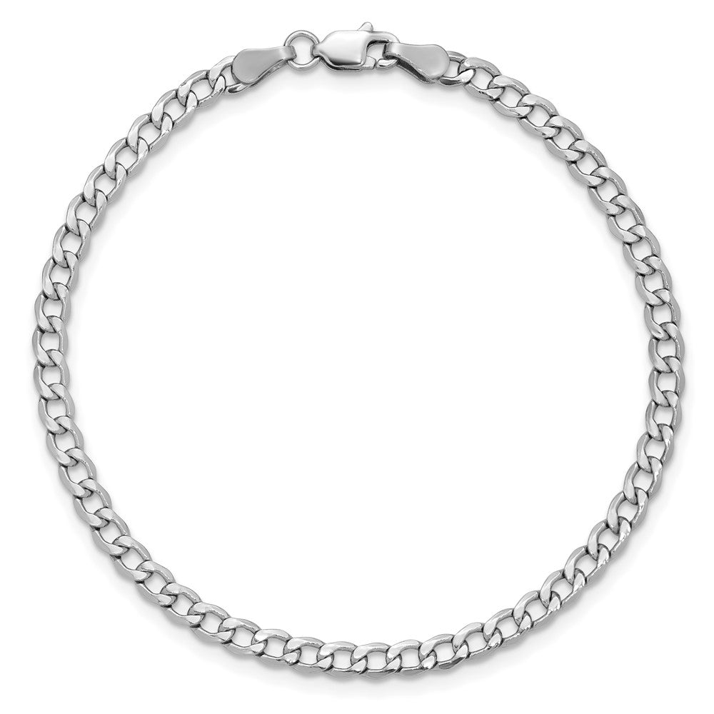 Semi-Solid Curb with Lobster Clasp Bracelet - WBC