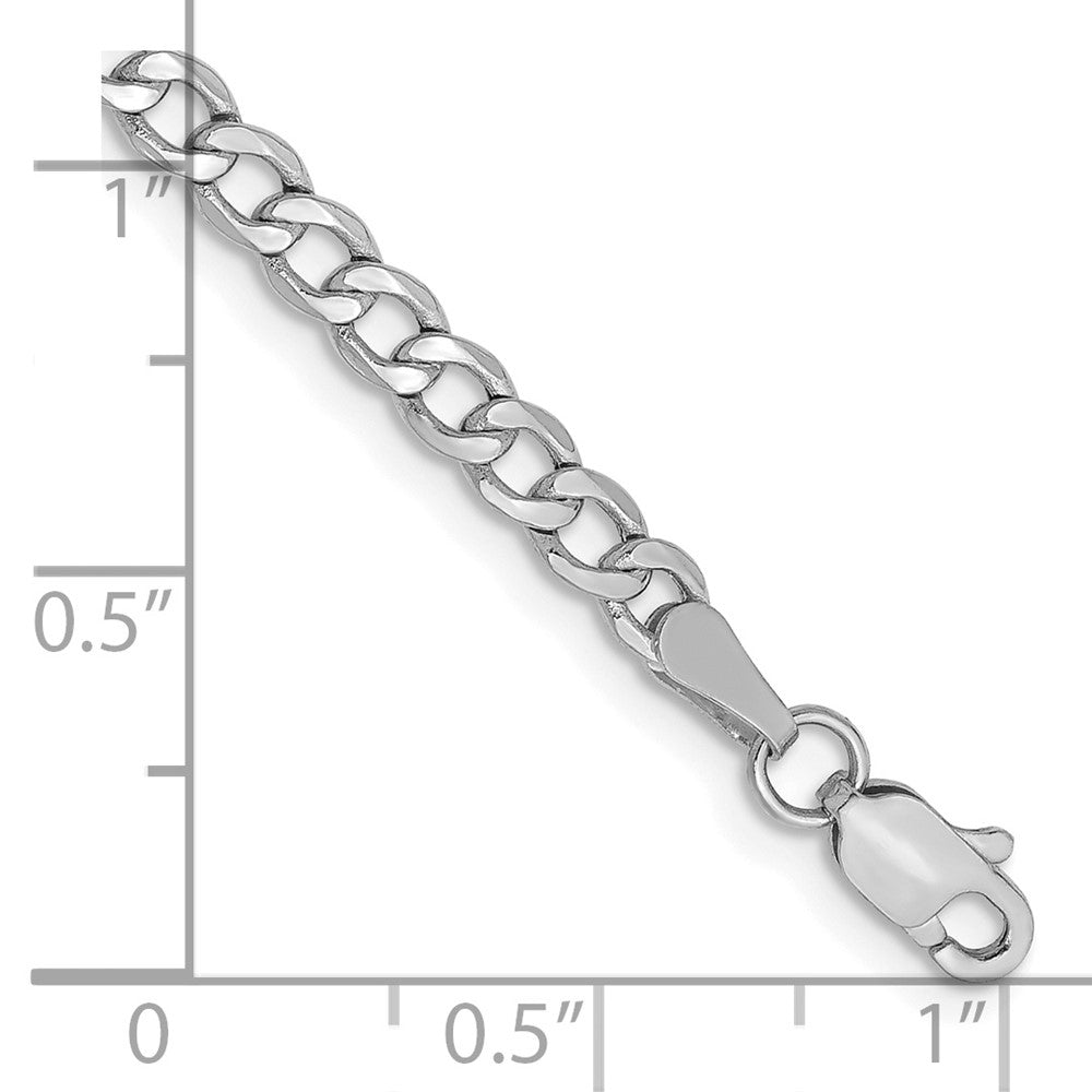 Semi-Solid Curb with Lobster Clasp Bracelet - WBC
