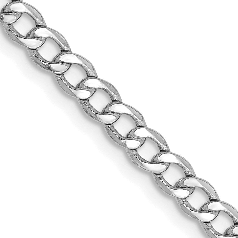Semi-Solid Curb with Lobster Clasp Chain - WBC
