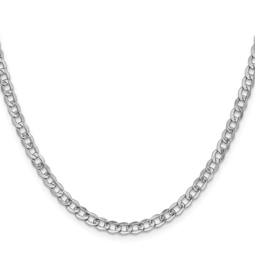 Semi-Solid Curb with Lobster Clasp Chain - WBC