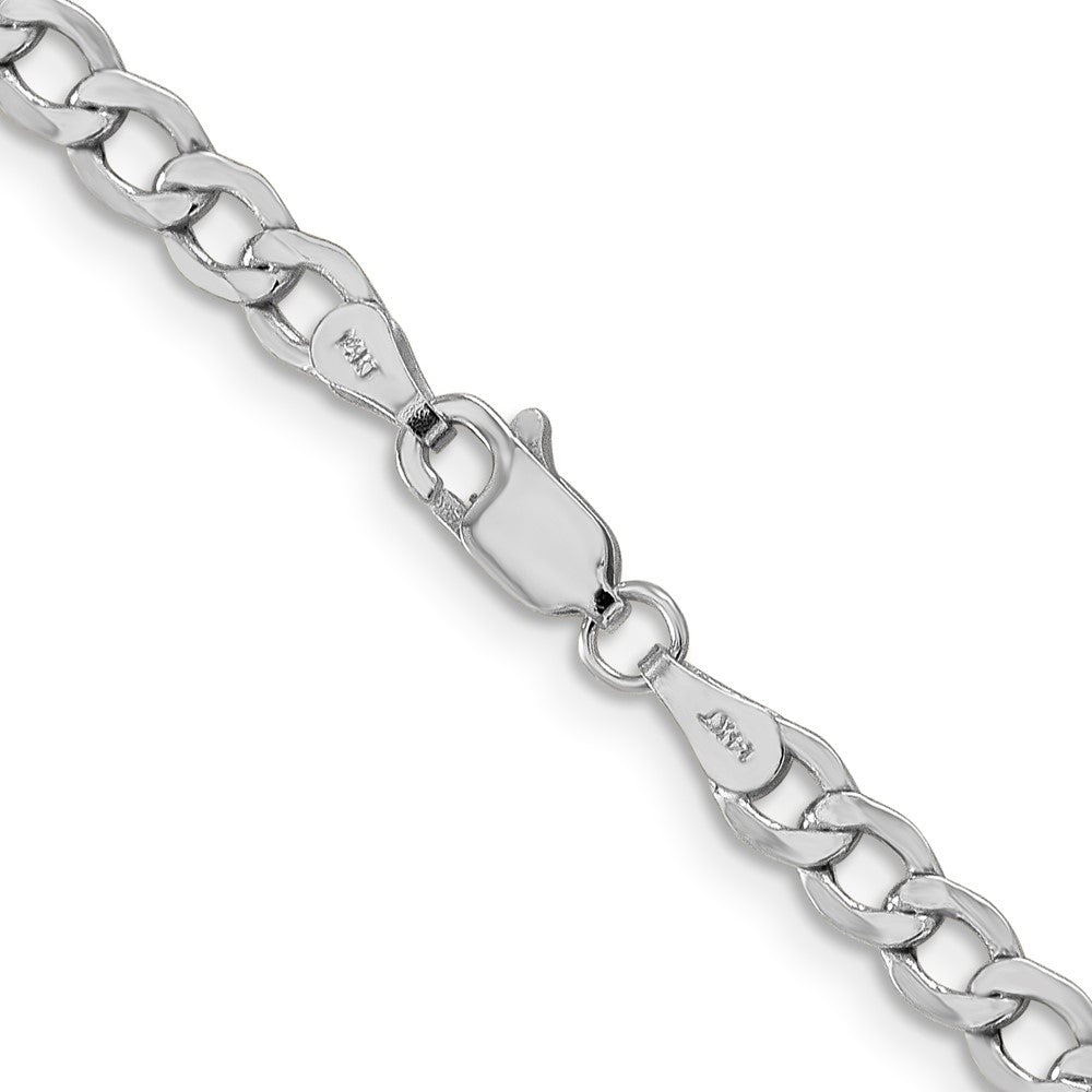 Semi-Solid Curb with Lobster Clasp Chain - WBC