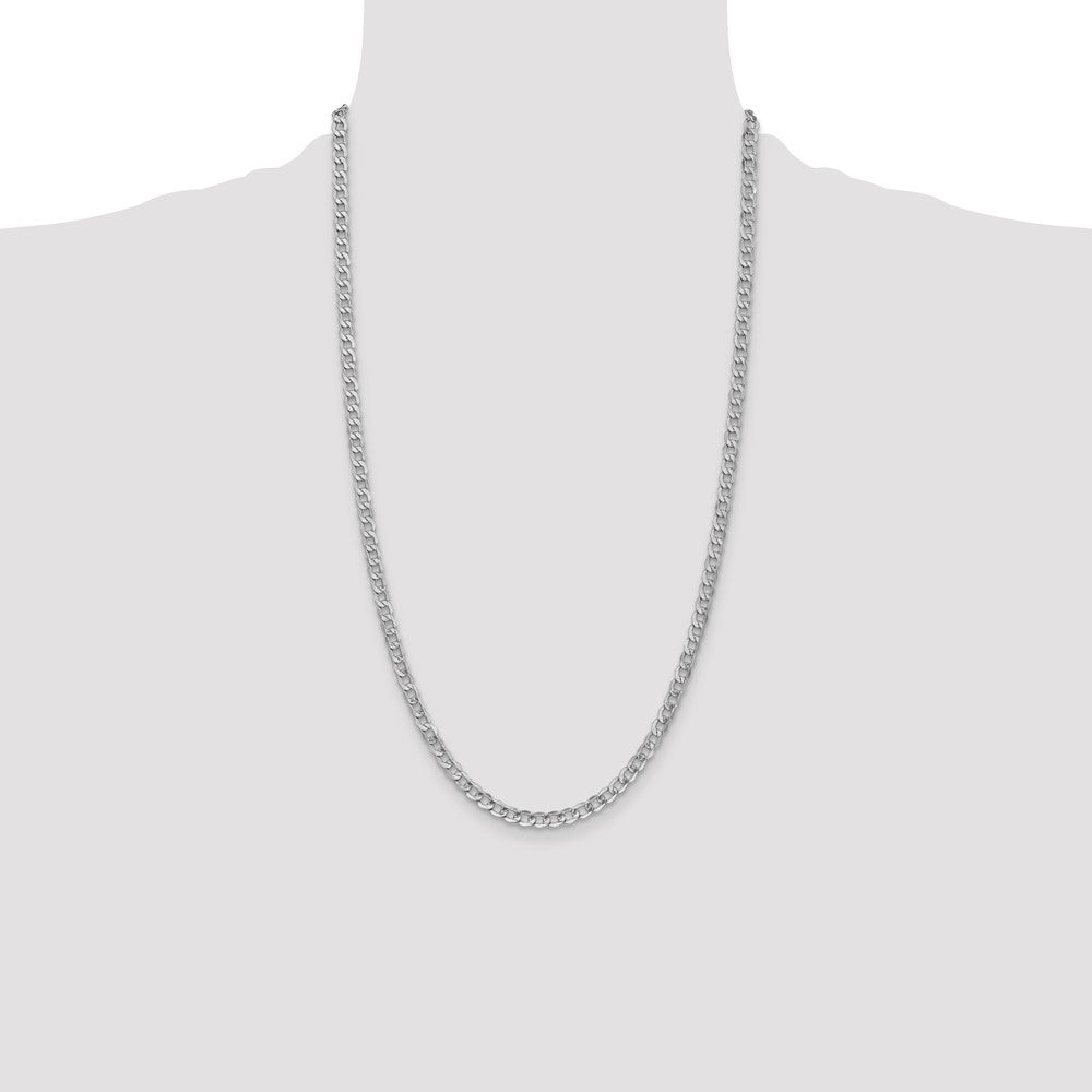 Semi-Solid Curb with Lobster Clasp Chain - WBC