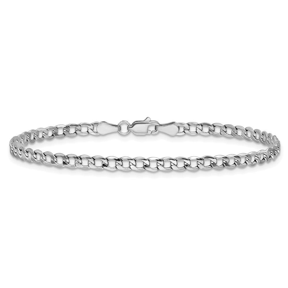 Semi-Solid Curb with Lobster Clasp Bracelet - WBC