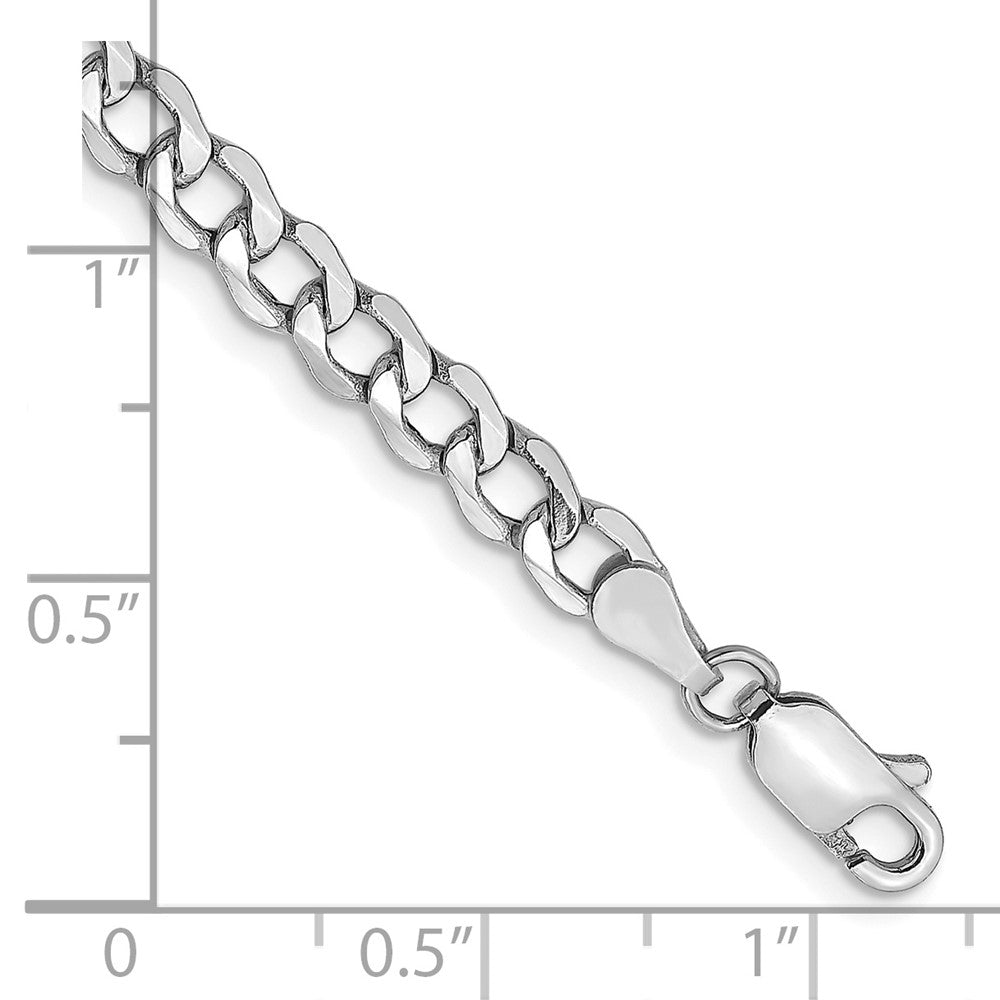Semi-Solid Curb with Lobster Clasp Bracelet - WBC