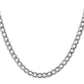 Semi-Solid Curb with Lobster Clasp Chain - WBC