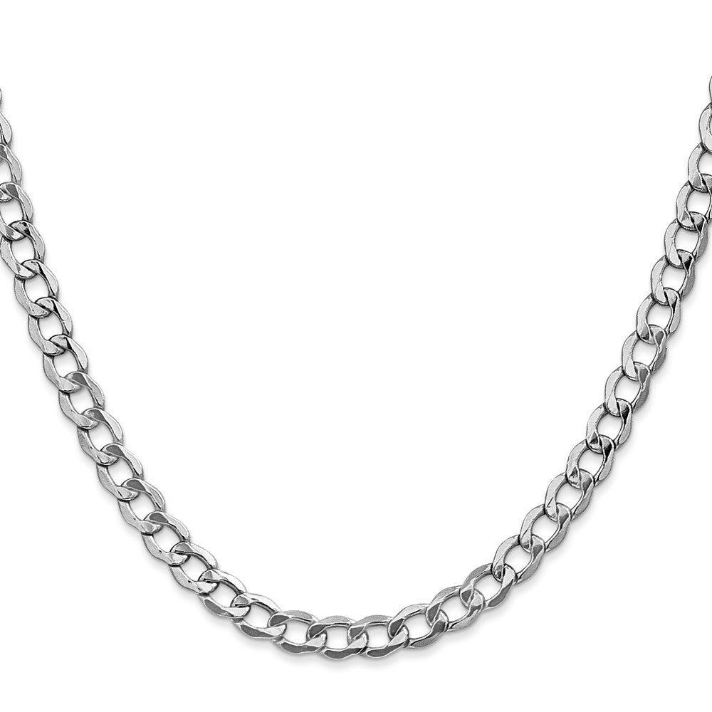 Semi-Solid Curb with Lobster Clasp Chain - WBC