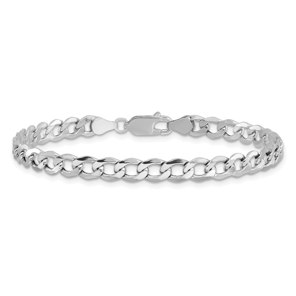Semi-Solid Curb with Lobster Clasp Bracelet - WBC
