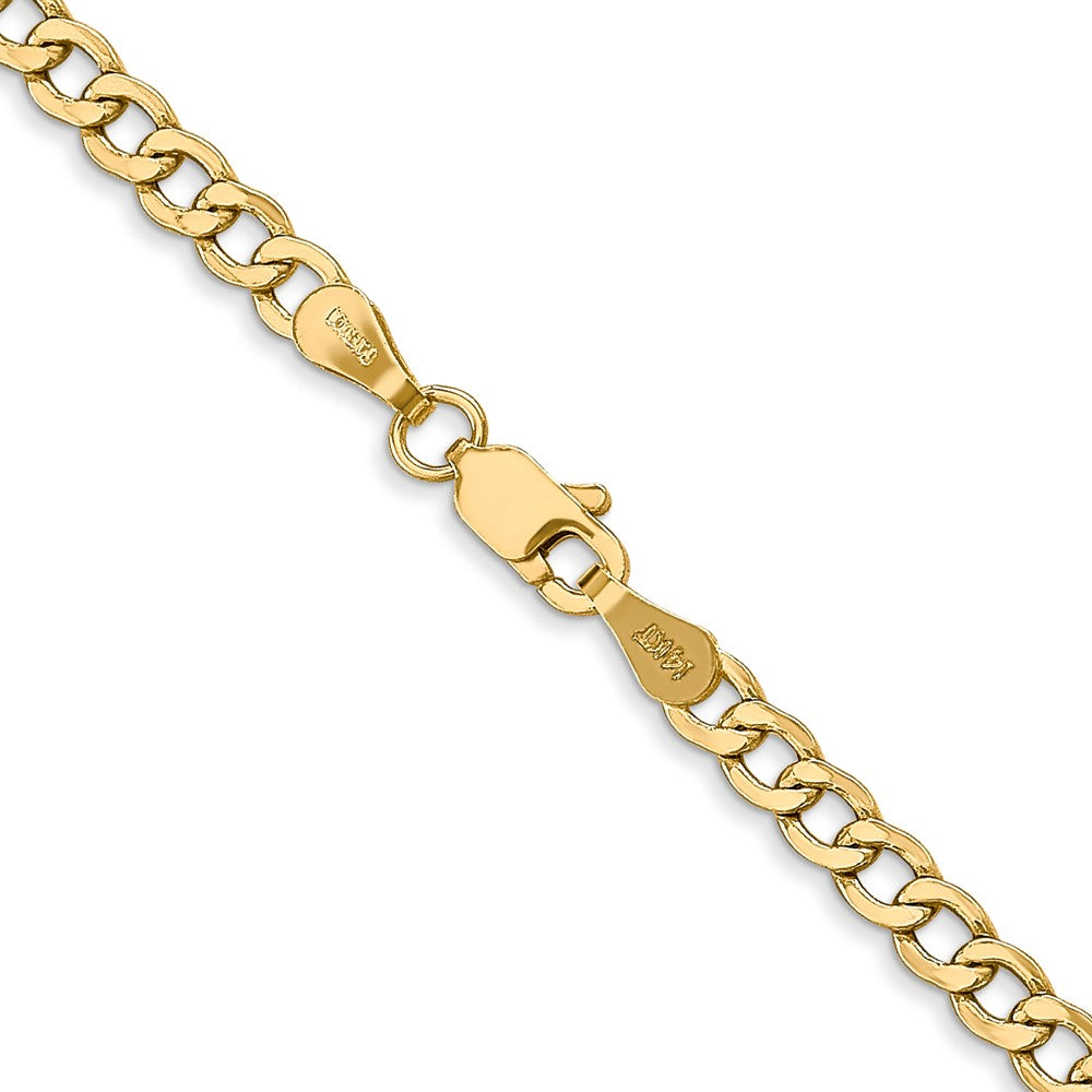 Semi-Solid Curb with Lobster Clasp Chain - WBC
