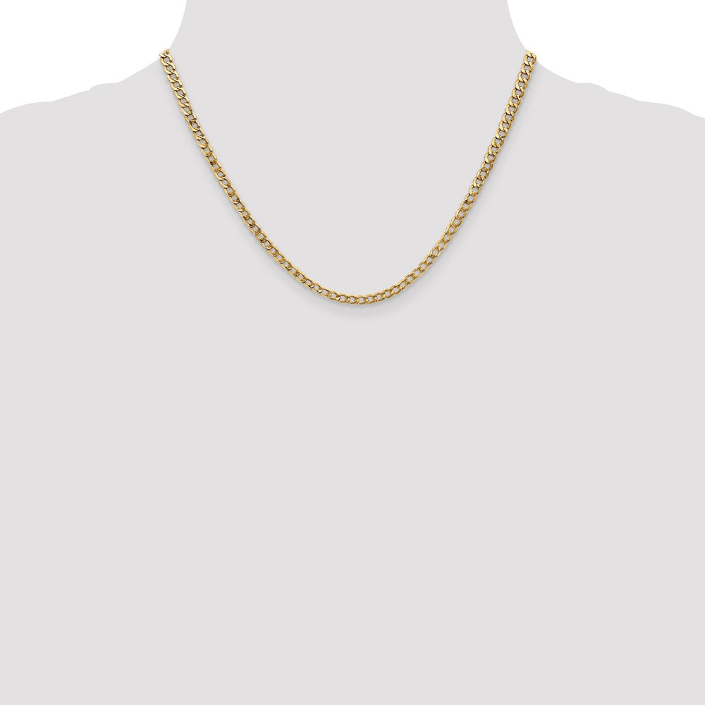 Semi-Solid Curb with Lobster Clasp Chain - WBC