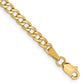 Semi-Solid Curb with Lobster Clasp Bracelet - WBC
