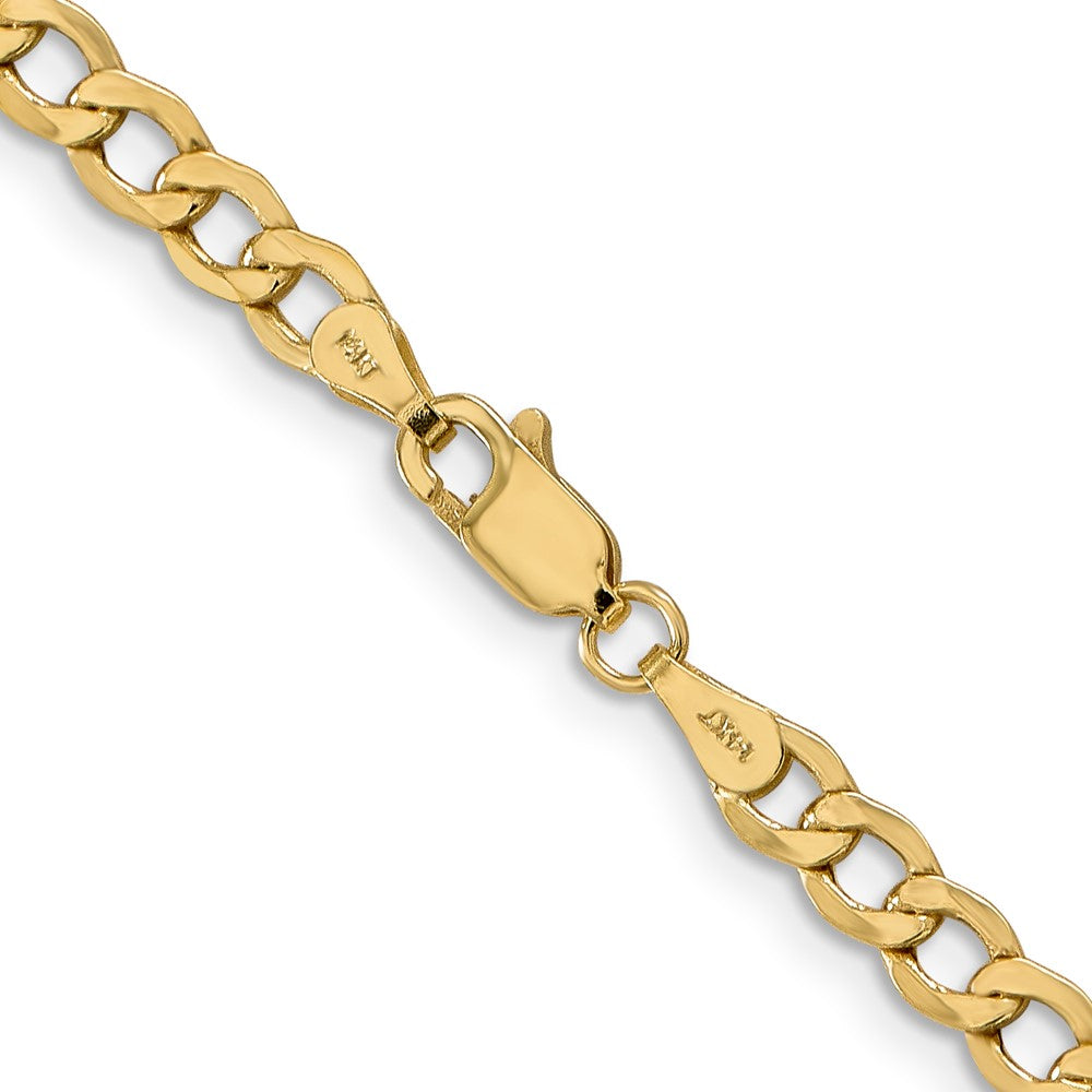 Semi-Solid Curb with Lobster Clasp Chain - WBC